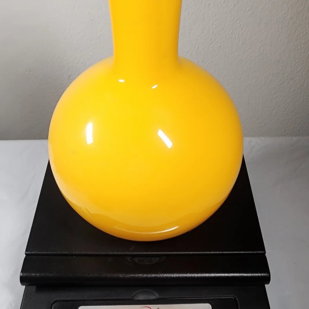 Modern Yellow Globe Ceramic Vase